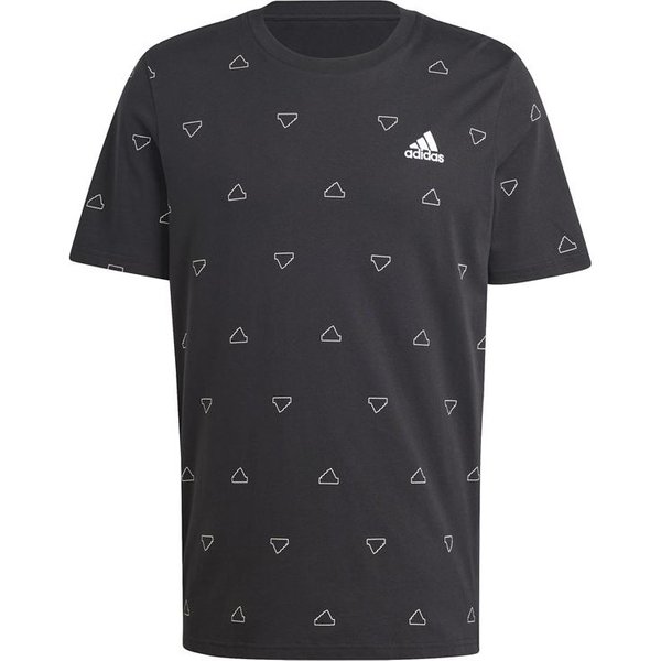 T-shirt adidas Essentials Monogram Homme Noir