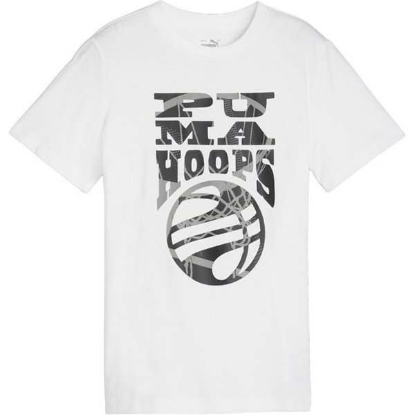T-Shirt Puma Basketball Blueprint White Enfant-image