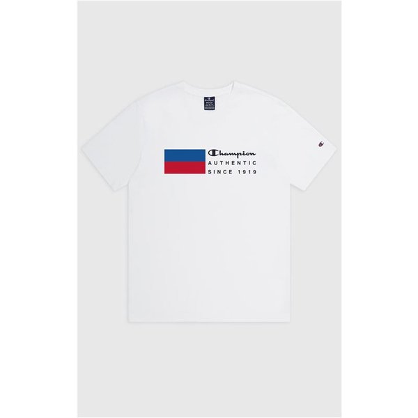 T-shirt Champion Crewneck Homme Blanc