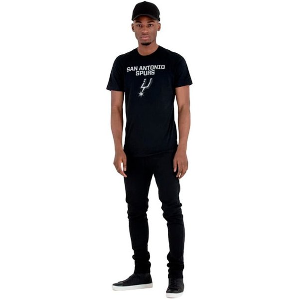 T-Shirt Noir New Era Nos Nba Regular San Antonio Spurs Homme-image