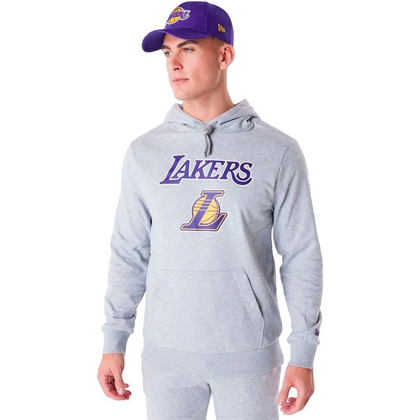 Sweat New Era NBA Regular LA Lakers Gris Med Homme