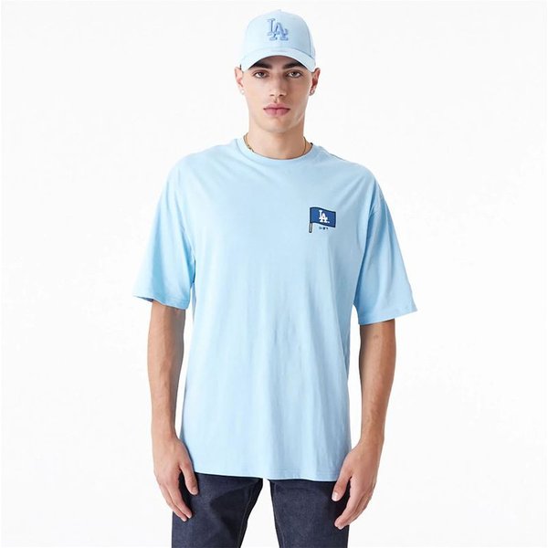 T-Shirt New Era Oversized La Dodgers Mlb Burger Graphic Bleu-image