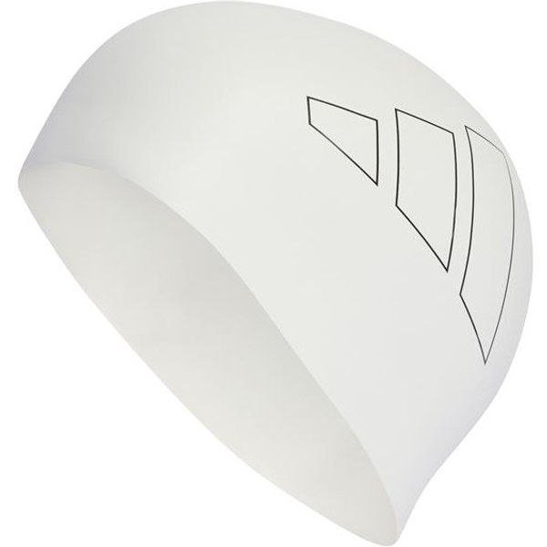 Bonnet Natation blanc adidas pour adulte avec logo