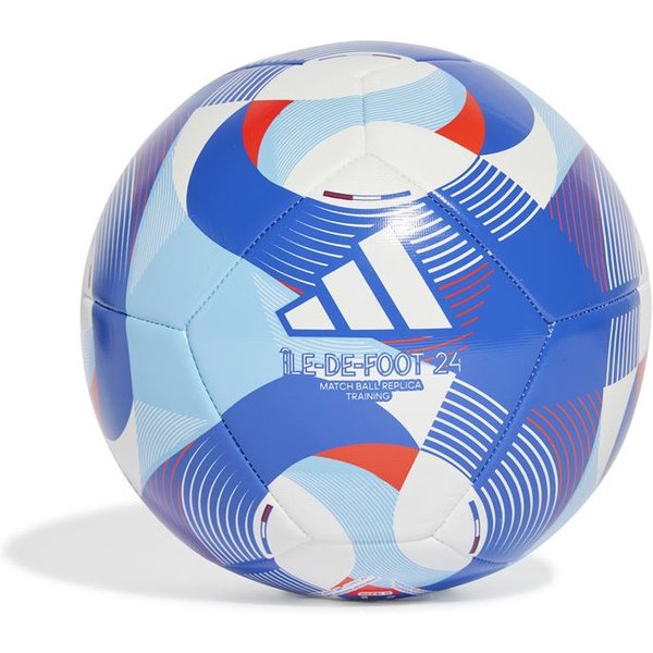 Balle football adidas de Training 24 Blanc/Bleu