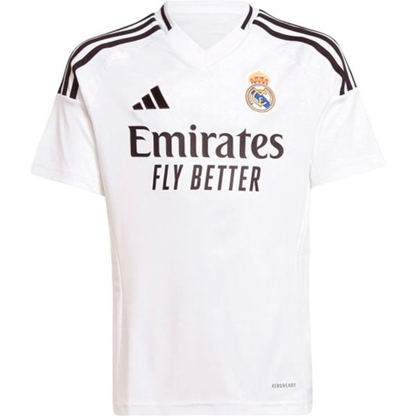 T-Shirt De Football Adidas Real Madrid 24/25 Maillot Domicile Enfant Blanc-image