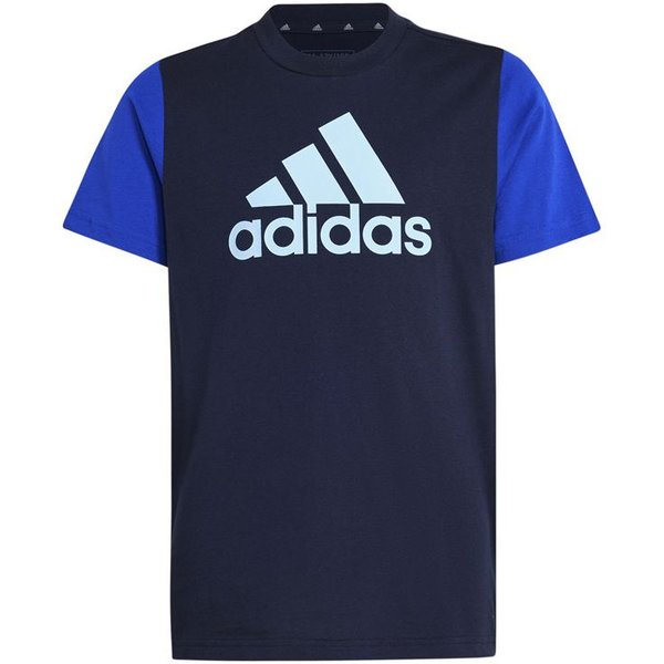 T-shirt adidas Enfant Essentials Big Logo Colorblock Cotton Blue