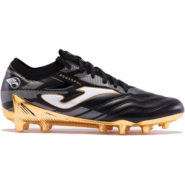 Bottes de football Joma Powerful Cup 2401 Noir Or Terrain Ferme