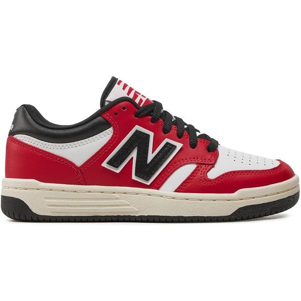 Chaussures New Balance 480 rouge/blanc Enfant