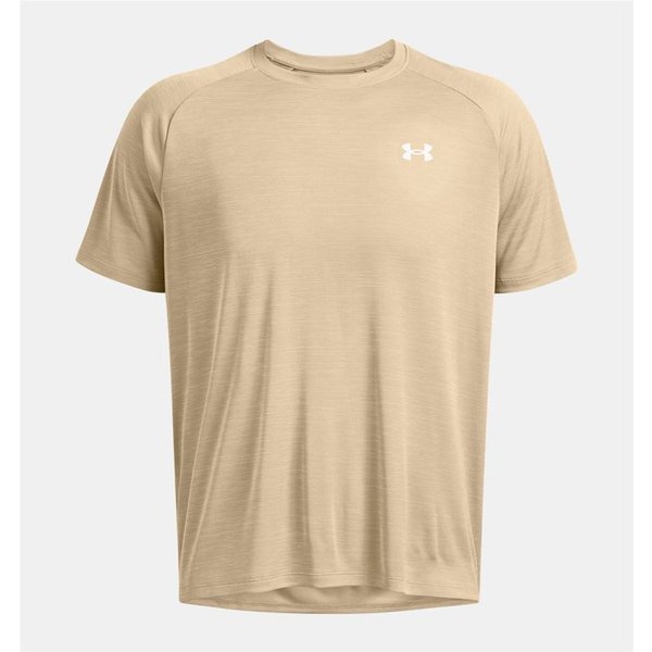 T-Shirt Fitness Under Armour Homme By Tech Textured SS Khaki-image