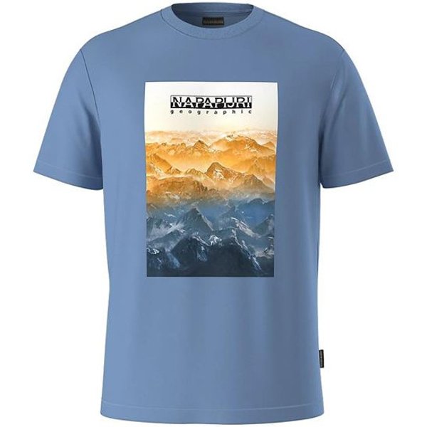 T-shirt Napapijiri S-Rollin Ss Bleu Homme