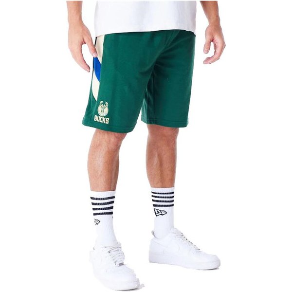Pantalons New Era NBA PANEL OS Milwaukee Bucks Green Homme