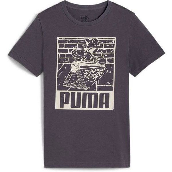 T-shirt Enfant Puma Ess+ Mid 90S Graphic Grey