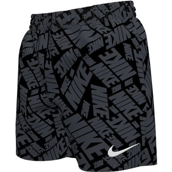 Maillot De Bain De Playa Y Piscine Nike Enfant Tossed Block Noir-image