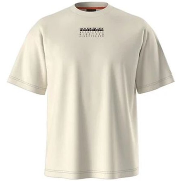 T-shirt Homme Napapijri S-Premium Ss Beige Brindle 2