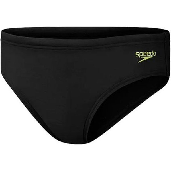 Maillot de bain Natation Speedo Enfant de 6.5Cm Logo Brief Black/Lemon