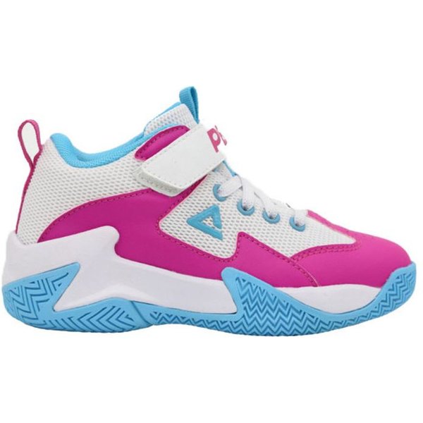 Chaussures Basket-Ball Enfant De Peak Game 2 Bleu/Rose-image