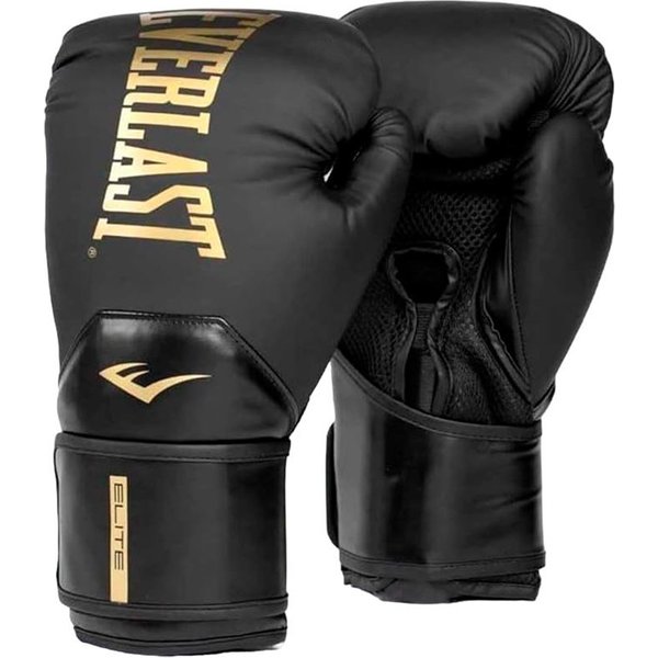 Gants de Boxes Everlast Elite 2 Gants de Boxe Noir/Or