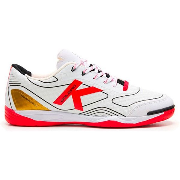 Chaussures De Football Sala Kelme Goleiro blanc et rouge