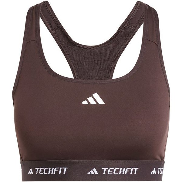 Brassiere de sport Fitness adidas Femme de Techfit Medium Support Brown