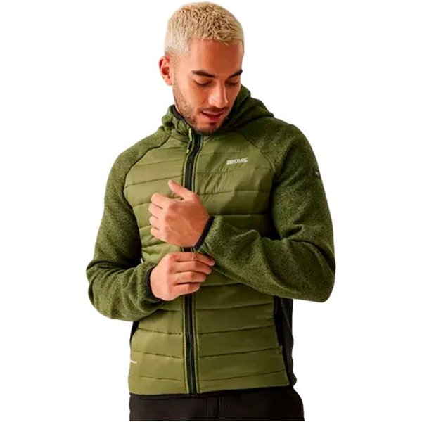 Veste de Montagne Regatta Newhill Hybrid Homme Vert/Noir