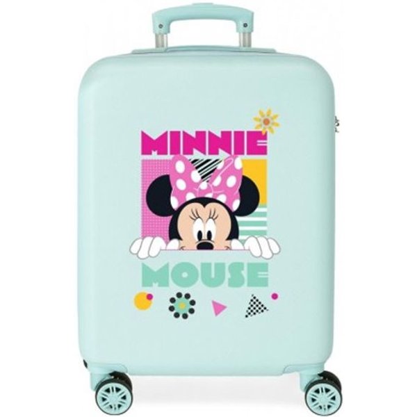 Valise Disney Abs 55Cm 4W Mnnie GéOméTrique Turquoise Bleu-image