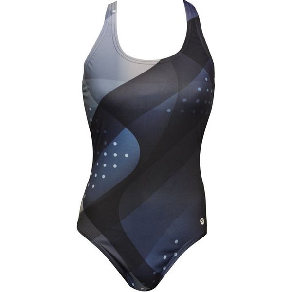 Maillot de bain Ras Femme Maillot de bain Sandy dos classique noir