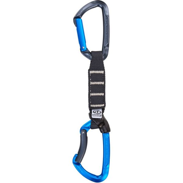 Set Mousquetons Climbing Technology Lime NY Pro17 cm Anthracite/Bleu électrique