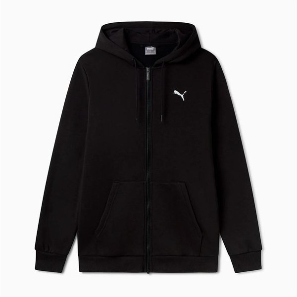 Veste Homme Puma Essentials+ Graphic Hoodie Fz Black