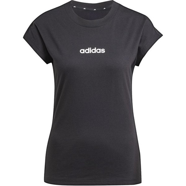 T-shirt adidas Femme Lin Sj Noir/Blanc