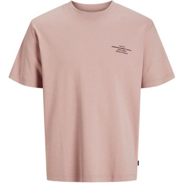 T-shirt Homme Jack and Jones Jprblachad Brandingw Neck Adobe Rose