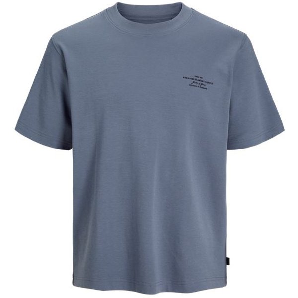 T-shirt Homme Jack and Jones Jprblachad Brandingw Neck Flint Stone