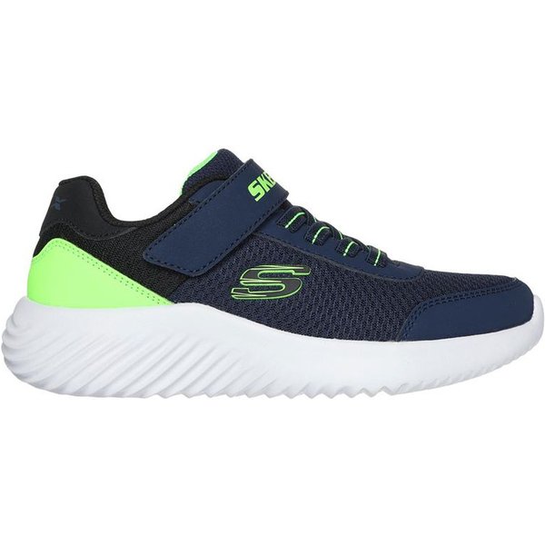 Chaussures Skechers Bounder Marine & Lime Synthet Enfant