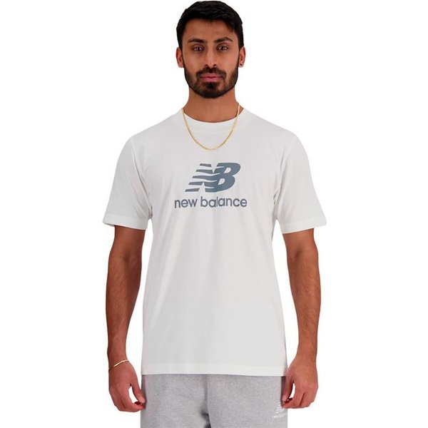 T-shirt New Balance Homme Sport Essentials Logo White Wt