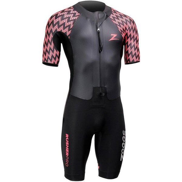 Néoprène Natation Homme de Zoggs Rusher Pro Shorty Noir/Rouge