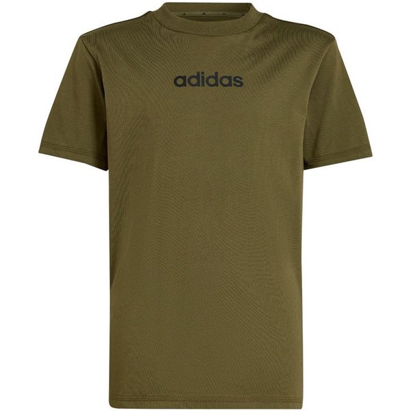 T-shirt adidas Enfant Lin 160 Vert foncé/Noir