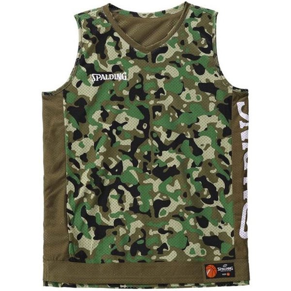 T-Shirt De Basket-Ball Spalding RéVersible Camouflage/Kaki-image