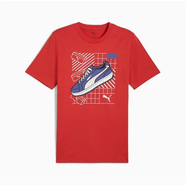 T-Shirt Homme Puma Graphics Sneaker Red Fire-image