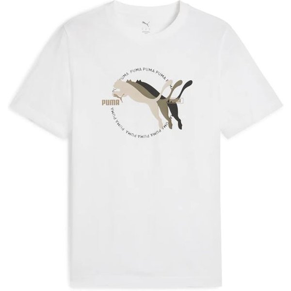 T-Shirt Puma Graphics Multiplecat Logo Tee Blanc-image