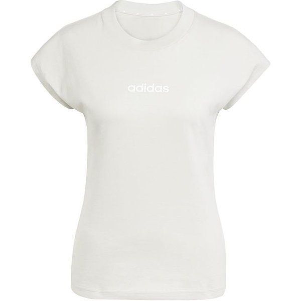 T-shirt adidas Linear Sj Femme Crème