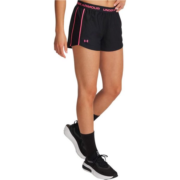 Pantalons Cortos de Fitness Under Armour Tech Play Up Shorts Femme Noir