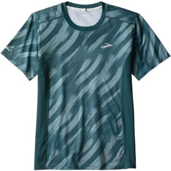 T-shirt de Running Brooks Atmosphere Sleeve 3.0 Homme Ultra Print/Deep Sea