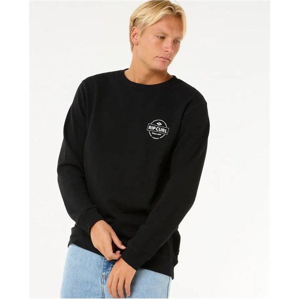 Sweat Rip Curl Stapler Crew Homme Noir-image