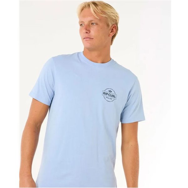 T-Shirt Rip Curl Staple Tee Homme Ice Bleu-image