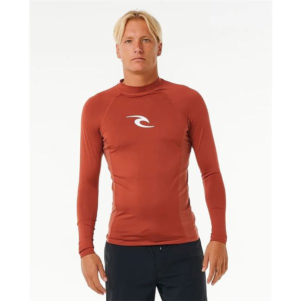 Licra De Surf Rip Curl Waves Upf Perf L/S Homme Rouge-image