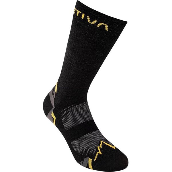 Chaussettes de Montagne La Sportiva Randonnée Noir/Jaune