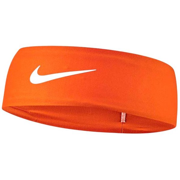 Bandeau pour les cheveux de Fitness Nike Dri-Fit Fury Classic Headband Orange Blanc