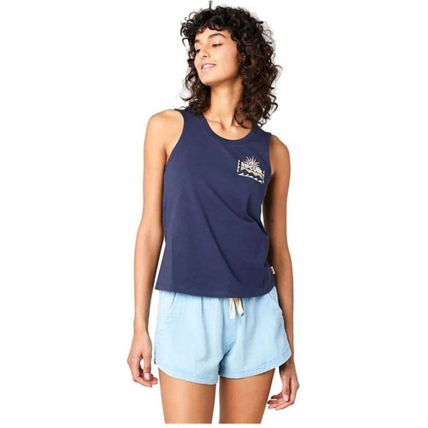 T-Shirt Rip Curl Re-Entry Crew Tee Femme Bleu Marine-image