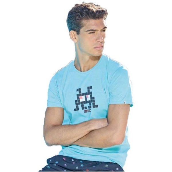 T-shirt Alphadventure Budai Homme Capri Bleu