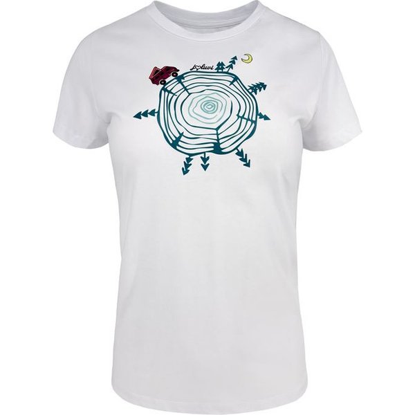 T-shirt de montagne Joluvi Wood W Femme Blanc