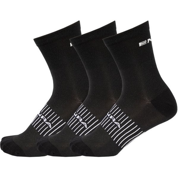 Chaussettes de Cyclisme Endura Coolmax? Race 3-P Sock Homme Noir